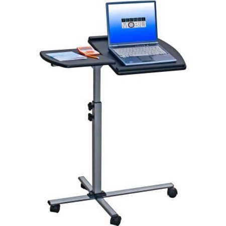 RTA PRODUCTS LLC Techni Mobili Deluxe Rolling Laptop Stand, 30"W x 16"D x 36"H, Graphite RTA-B003-GPH06